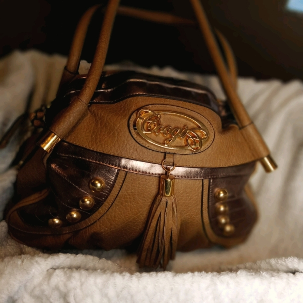 Beautiful Vintage Coogi tan and brown large purse